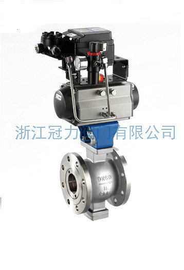 V型球閥是怎樣使活塞式執行機構為雙作用？